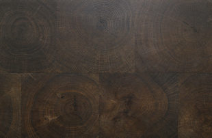 Number 120 Black Color Sample of White Oak Engineered End Grain - Kaswell Flooring